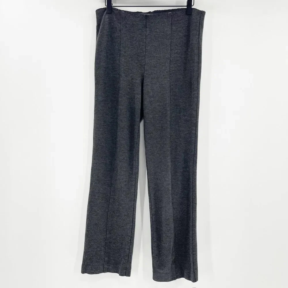 Gloria Vanderbildt Pleated Leggings Women's Size 8 Gray‎ Wide Leg Casual